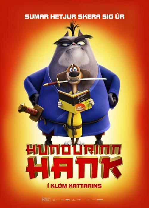 Hundurinn Hank í klóm kattarins